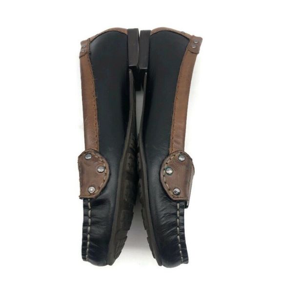 Cole Haan Womens Loafers Black/Brown Moc Toe - Picture 3 of 8